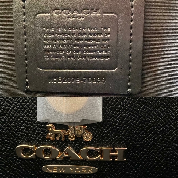 ⚜COACH TOWN TOTE IN SIGNATURE CANVAS AND WALLET - Picture 8 of 10